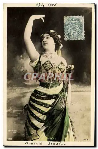 Cartes postales Fantaisie Theatre Femme Otero