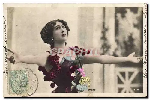 Cartes postales Fantaisie Theatre Femme Otero