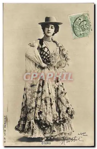 Cartes postales Fantaisie Theatre Femme Otero