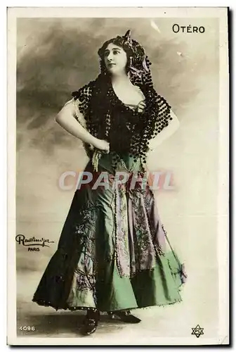 Cartes postales Fantaisie Theatre Femme Otero