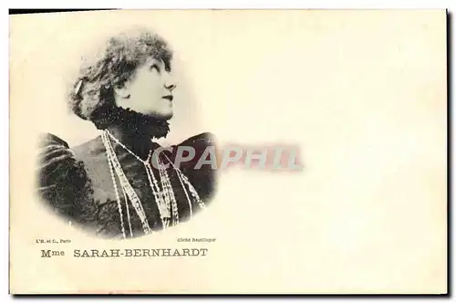 Cartes postales Fantaisie Theatre Femme Mme Sarah Bernhardt