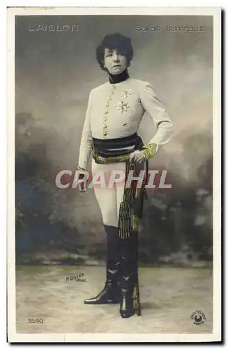 Ansichtskarte AK Fantaisie Theatre Femme L&#39aiglon Mme Sarah Bernhardt