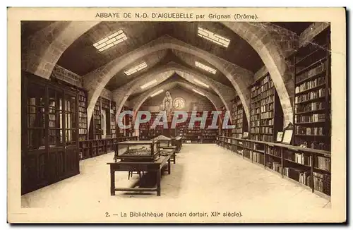 Ansichtskarte AK Abbaye de ND d&#39Aiguebelle par Grignan Drome La Bibliotheque ancien dortoir