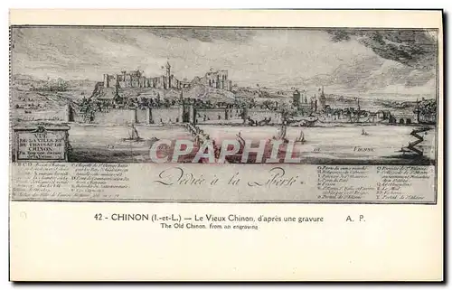 Cartes postales Chinon Le Vieux Chinon