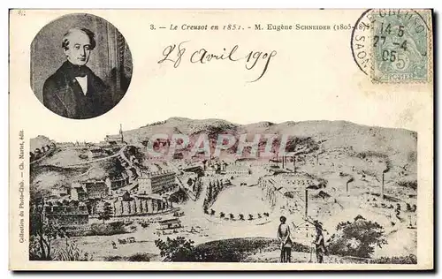 Cartes postales Le Creusot M Eugene Schneider