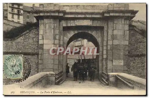 Ansichtskarte AK Militaria Chasseurs alpins Briancon La porte d&#39Embrun