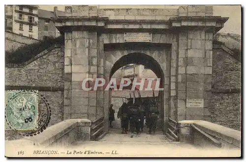 Cartes postales Militaria Chasseurs alpins Briancon La porte d&#39Embrun