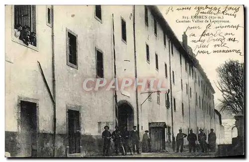 Cartes postales Militaria Chasseurs alpins Embrun Casernes Vallier de Lapeyrouse