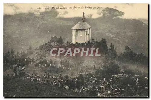 Cartes postales Militaria Chasseurs alpins ND des Neiges au dessus de Brides les Bains