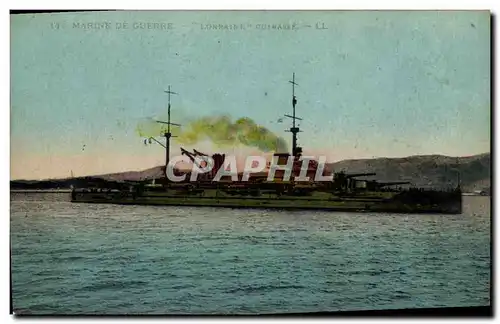 Cartes postales Bateau Lorraine Cuirasse