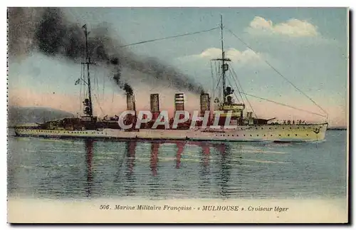 Cartes postales Bateau Mulhouse Croiseur leger