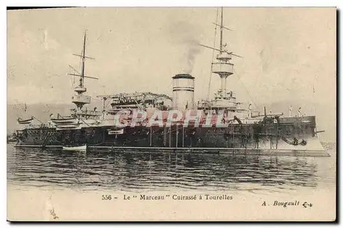 Cartes postales Bateau Le Marceau Cuirasse a tourelles