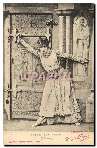 Cartes postales Femme Theatre Sarah Bernhardt Theodora