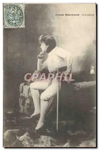 Cartes postales Femme Theatre Sarah Bernhardt L&#39Aiglon Napoleon