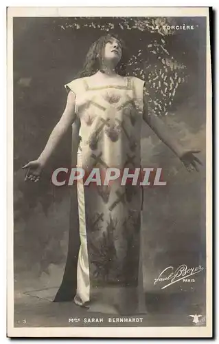 Cartes postales Femme Theatre Mme Sarah Bernhardt La sorciere