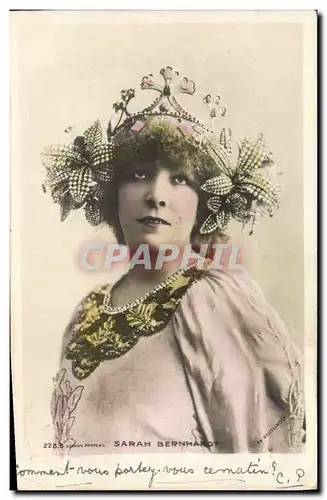 Ansichtskarte AK Femme Theatre Sarah Bernhardt