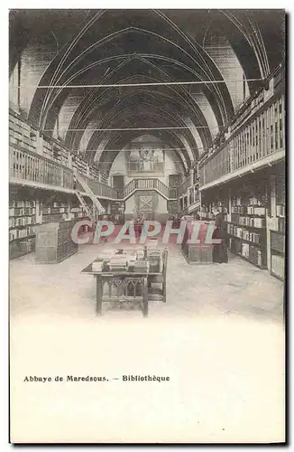 Cartes postales Bibliotheque Abbaye de Maredsous