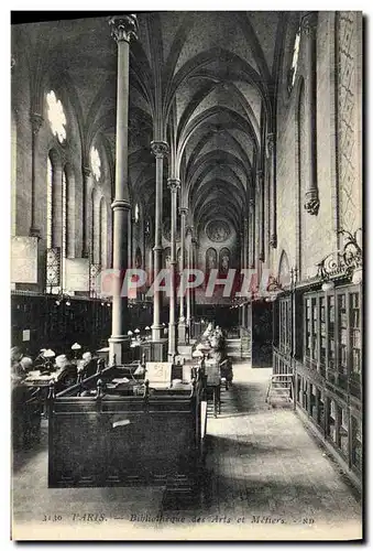 Cartes postales Bibliotheque Paris Arts et metiers