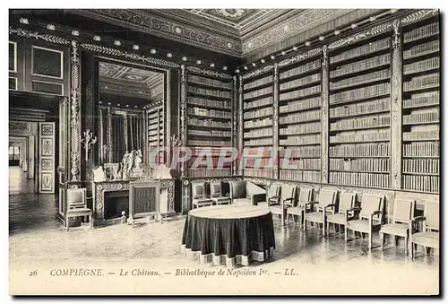 Ansichtskarte AK Bibliotheque Compiegne le chateau Napoleon 1er