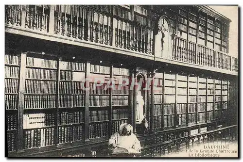 Cartes postales Bibliotheque Dauphine Couvent de la Grande Chartreuse