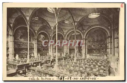 Cartes postales Bibliotheque Nationale Salle de travail du Departement des Imprimes