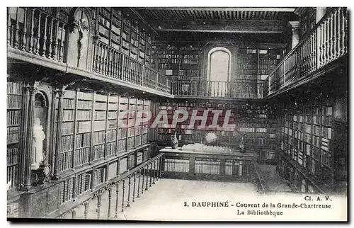 Ansichtskarte AK Bibliotheque Dauphine Couvent de la Grande Chartreuse