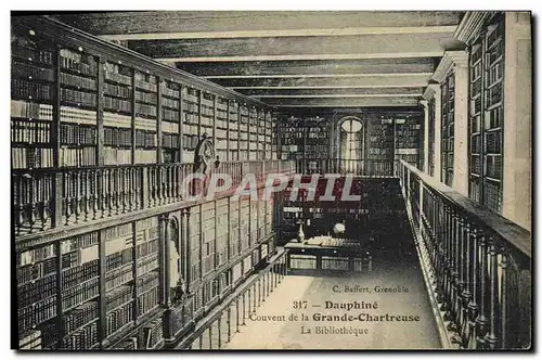 Cartes postales Bibliotheque Dauphine Couvent de la Grande Chartreuse