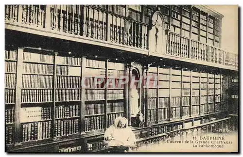 Cartes postales Bibliotheque Dauphine Couvent de la Grande Chartreuse