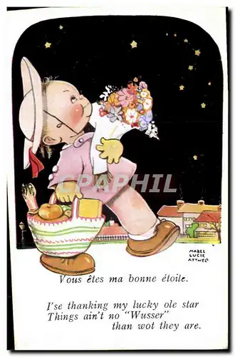 Cartes postales Fantaisie Illustrateur Enfant Mabel Lucie Attwell