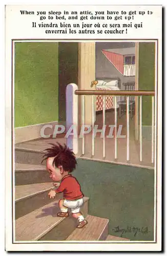 Cartes postales Fantaisie Illustrateur Enfant Donald Mc Gill