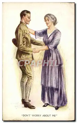 Ansichtskarte AK Fantaisie Illustrateur Femme Soldat Militaria