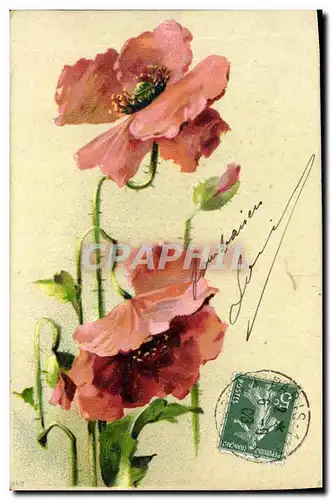 Cartes postales Fantaisie Fleurs