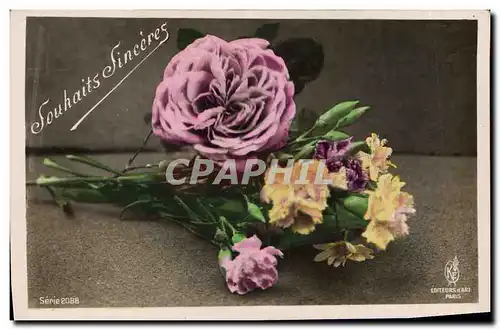 Cartes postales Fantaisie Fleurs