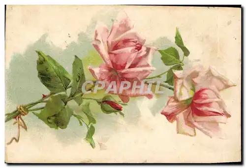 Cartes postales Fantaisie Fleurs