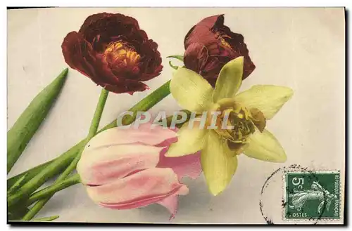 Cartes postales Fantaisie Fleurs