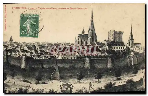 Cartes postales Pithiviers en 1540