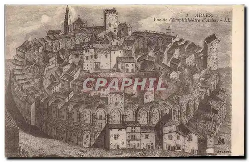 Cartes postales Arles Vue de l&#39amphitheatre d&#39Arles