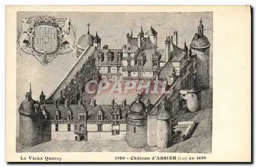 Ansichtskarte AK Le vieux Quercy Chateau d&#39Assier en 1680