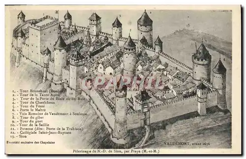 Ansichtskarte AK Pelerinage de ND de Sion par Praye