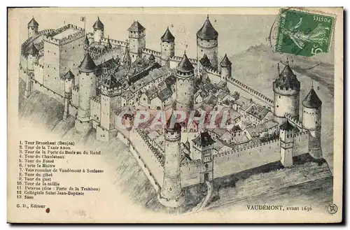 Ansichtskarte AK Vaudemont avant 1636 Chateau