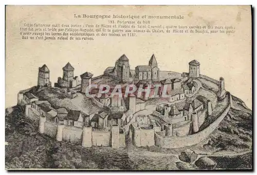 Cartes postales Forteresse de Dun Bourgogne