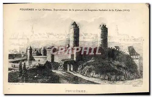 Cartes postales Fougeres Le chateau Bachelot de la Pylaie