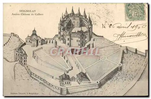 Ansichtskarte AK Seignelay Ancien chateau de Colbert