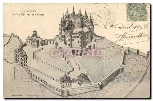 Cartes postales Seignelay Ancien chateau de Colbert