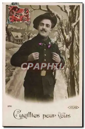 Cartes postales Militaria Chasseurs alpins