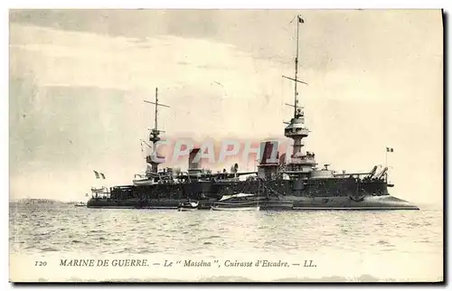 Cartes postales Bateau Le Massena Cuirasse d&#39escadre