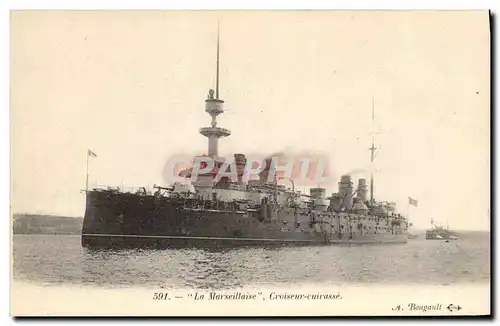 Cartes postales Bateau La Marseillaise Croiseur Cuirasse