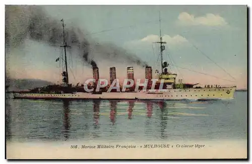 Cartes postales Bateau Mulhouse Croiseur leger