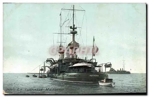 Cartes postales Bateau Le cuirasse Massena