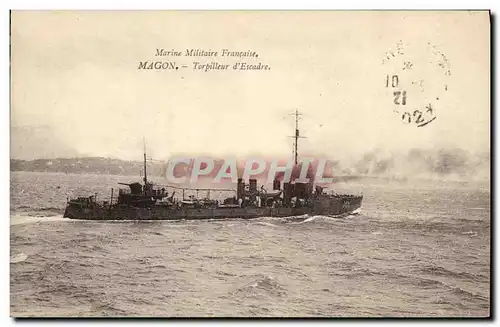 Cartes postales Bateau Magon Torpilleur d'escadre